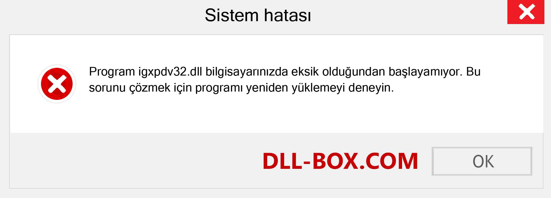 igxpdv32.dll dosyası eksik mi? Windows 7, 8, 10 için İndirin - Windows'ta igxpdv32 dll Eksik Hatasını Düzeltin, fotoğraflar, resimler